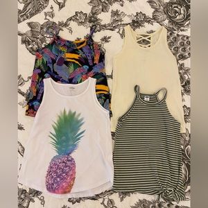 Lot of 4 Tank Tops Size 8